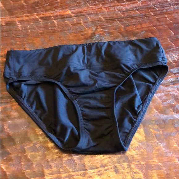 Lands’ End Black Bikini Bottom - Picture 1 of 3